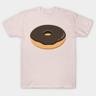 Simple Yummy Chocolate Glaze Donut T-Shirt